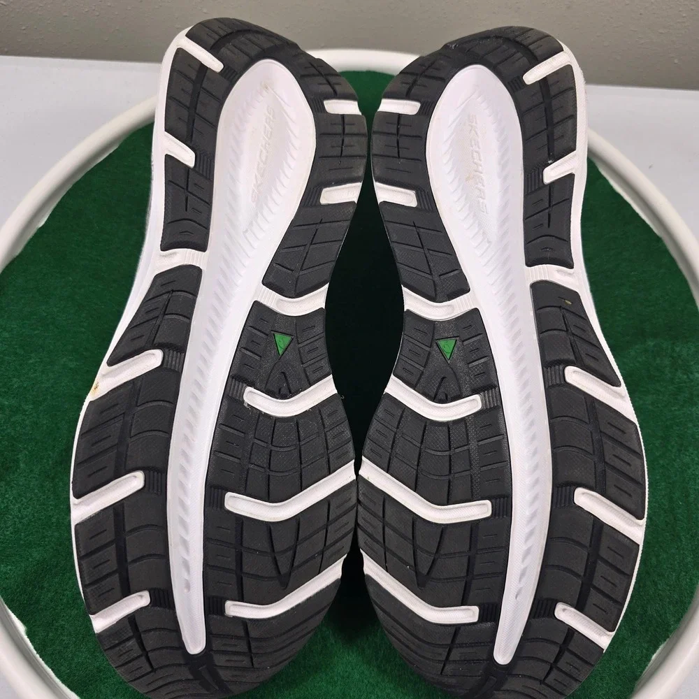 Skechers Edgeride Slip-ins Running Shoes Mens 11 White/Gray 232932 WGY Clean! - Picture 7 of 11